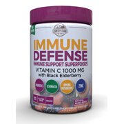Country Farms Immune Defense Superfoods Drink Mix Dietary Supplement, Immune Support, Vitamin C, Zinc, Echinacea, Mushrooms, Hydration, Powder Drink Mix, Berry Flavor Flavor, 30 Servings