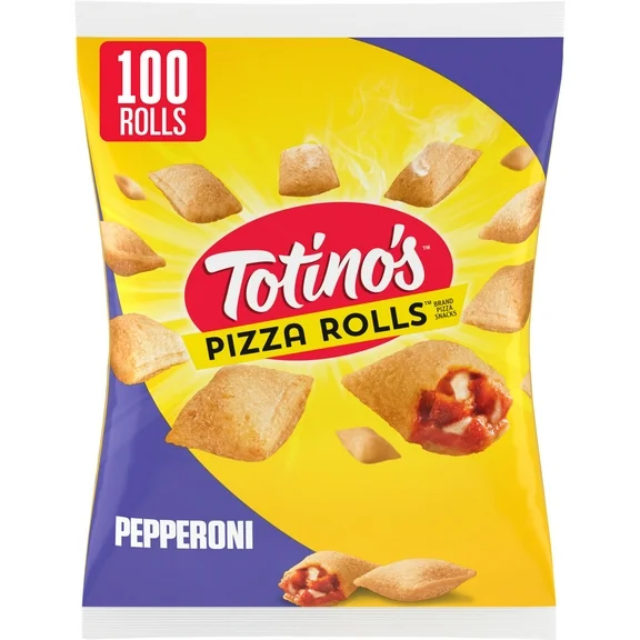 Totino's Pizza Rolls, Pepperoni Flavored, Frozen Snacks, 48.85 oz, 100 ct