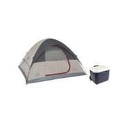 Coleman 4 person tent and xtreme 50 qt wheeled cooler