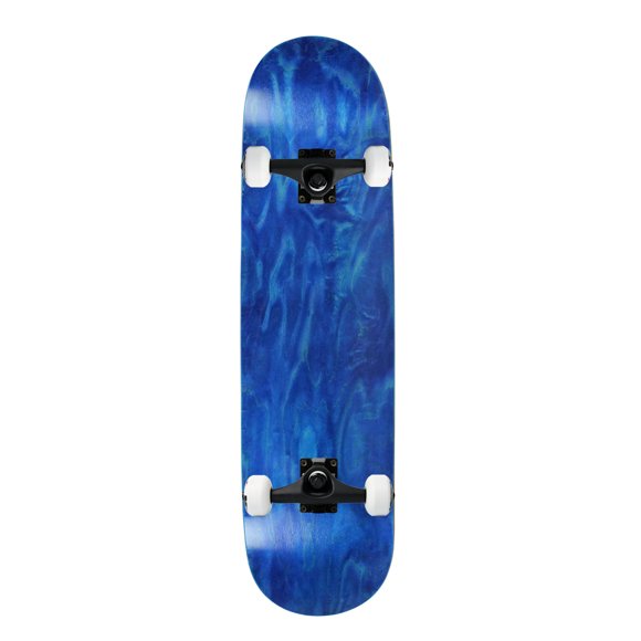 Moose Complete Skateboard Stained Blue 8.25" Black/White Assembled