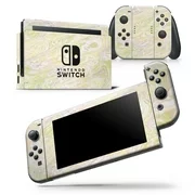 Slate Marble Surface V20 - Skin Wrap Decal Compatible with the Nintendo Switch Console + Dock + JoyCons Bundle