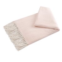 Soft Bohemian Decorative Fringe Throw Blanket 47" x 79", Pink