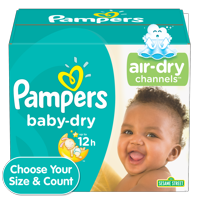 Pampers Baby-Dry Diapers (Choose Size and Count)