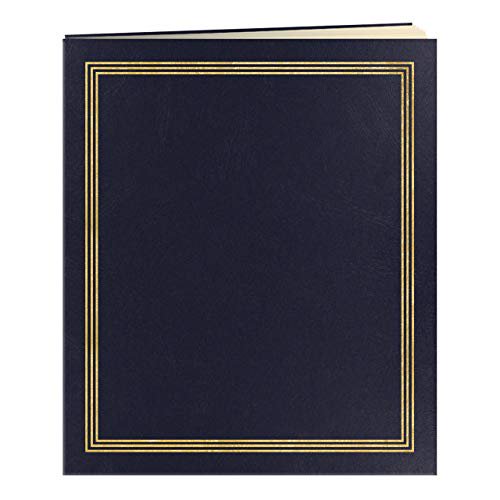 Pioneer Photo Albums XL 100 Beige Page Scrapbook (50 Sheets), Navy Blue