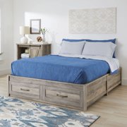 Better Homes & Gardens Modern Farmhouse Queen Platform Bed with Storage, Multiple Finishes