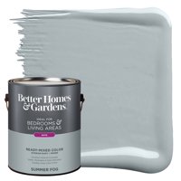 Better Homes & Gardens Interior Paint and Primer, Summer Fog / Gray, 1 Gallon, Satin