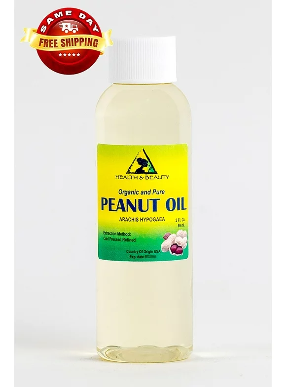 PEANUT OIL REFINED ORGANIC CARRIER COLD PRESSED 100% PURE 2 OZ