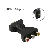Support 720P 1080PHDMI To 3 RCA Video Audio Converter HDMI To AV Video Adapter Converter For Signal Transfer TV Supplies!