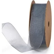 1 Inch Sheer Organza Ribbon - 25 Yards for Gift Wrapping, Bouquet Wrapping, Decoration, Craft - Grey