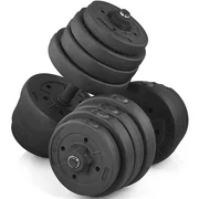 66LB Adjustable Dumbbell Set Training Dumbbells Weight Set Home Gym Equipment,Black