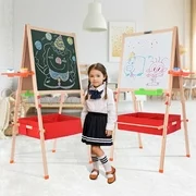 Deluxe Lifting Child Easel, Foldable Wooden Art Easel ,Stora