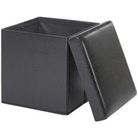 Mainstays Ultra Collapsible Storage Ottoman, Multiple Colors