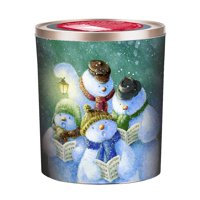 Hickory Farms Gourmet Select Singing Snowman Assorted Popcorn Tin, 18 Oz. (Caramel, Butter and Cheese Flavored)