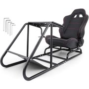 VEVOR Driving Simulator Seat Adjustable Driving Gaming Reclinable Seat with Gear Shifter Mount for PS2 PS3 PS4 Xbox Xbox 360 Xbox