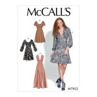 McCall's Sewing Pattern Misses' Dresses-14-16-18-20-22