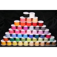 New 7mm size ThreadNanny 50 Spools of 100% Pure Silk Embroidery Ribbons - 7mm x 10 Meters