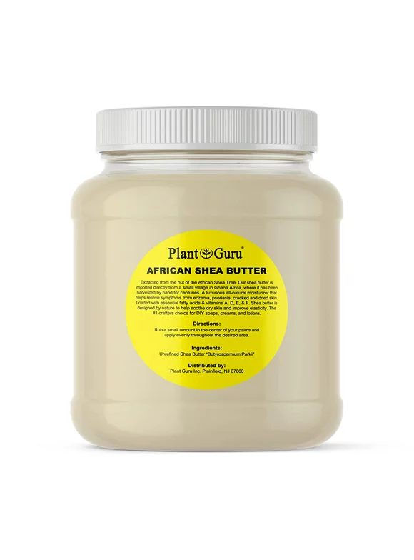 Raw African Shea Butter 3 lbs. Bulk Wholesale 100% Pure Natural Unrefined Organic Ivory / White Great for DIY Body Butter, Lotion, Cream, lip Balm & Soap Making, Eczema & Psoriasis, Stretch Mark