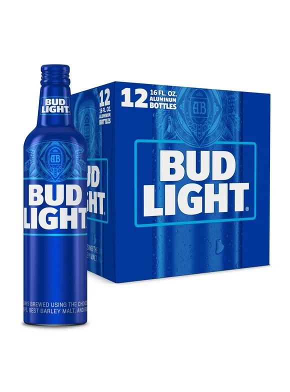 Bud Light Beer, 12 Pack Beer, 16 FL OZ Bottles, 4.2% ABV