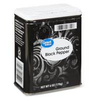 Great Value Ground Black Pepper, 6 oz