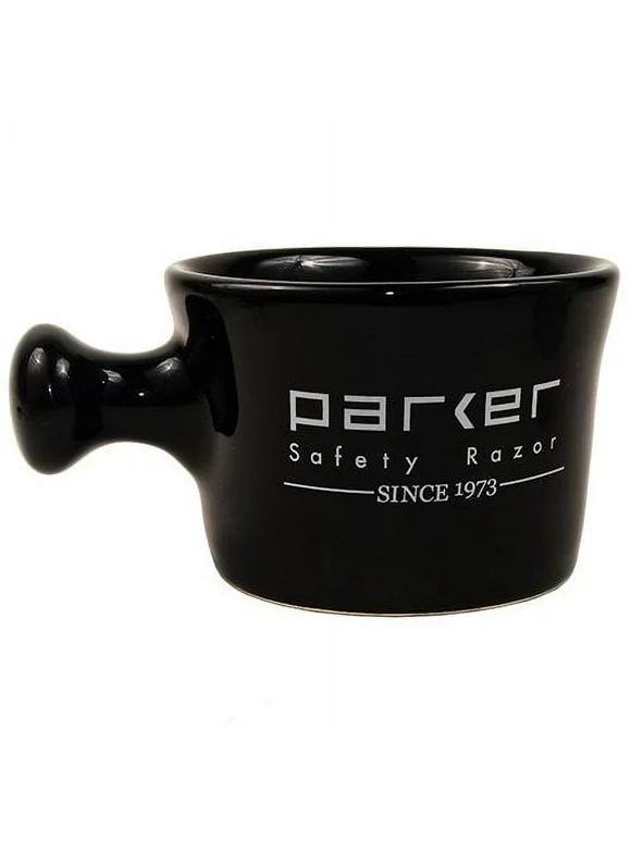 Parker Safety Razor Deluxe Stoneware Apothecary Shaving Mug  Use With Up to 3 Round Shave Soaps