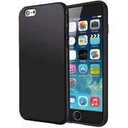 iPhone 6/6s Case, MATTE BLACK FLEXIBLE TPU SKIN CASE SLIM COVER FOR APPLE iPHONE 6 6s (4.7")