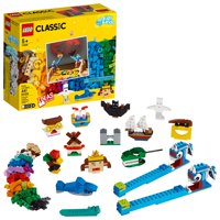 LEGO Classic Bricks and Lights 11009 Shadow Theater Storytelling Toy for Kids (441 Pieces)