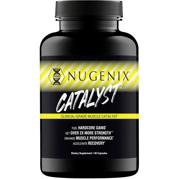 Nugenix Catalyst - Enhanced Muscle Muscle Builder and Muscle Recovery, Train Harder, Increase Performance - 90 Capsules