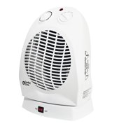 Comfort Zone 750/1,500-Watt Fan-Forced Oscillating Electric Portable Heater, White