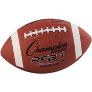 Champion Sports Official Size Rubber Football With Raised Laces