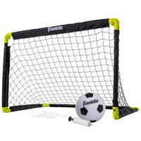 Franklin Sports 3 Foot Insta-Set Soccer Set (Includes Soccer Goal, Soccer Ball, Inflation Pump and 4 stakes)