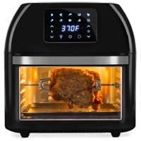 Best Choice Products 16.9qt 1800W 10-in-1 Family Size Air Fryer Countertop Oven, Rotisserie, Dehydrator - Black