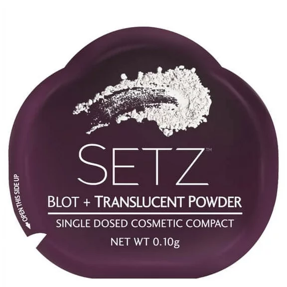 SETZ Blot & Translucent Powder Compacts, (Pack of 5)