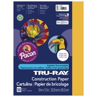 Pacon Tru-Ray Construction Paper, 9" x 12", Gold