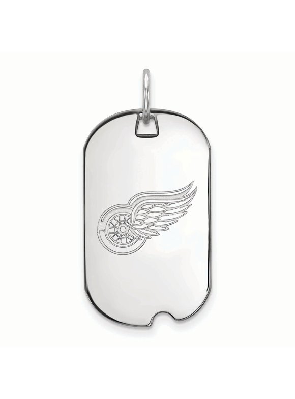Women's Detroit Red Wings Sterling Silver Small Dog Tag