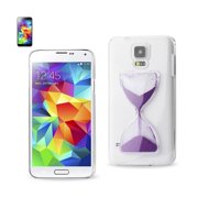 Samsung Galaxy S5 3d Sand Clock Clear Case In Purple
