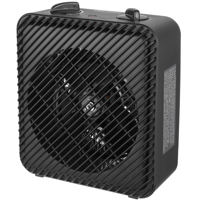 Mainstays 1500W Electric Fan-Forced Heater, HF-1008B, Black