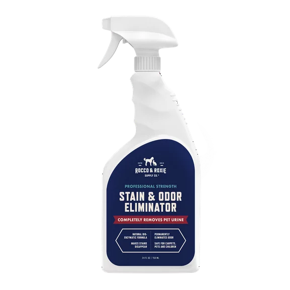 Rocco & Roxie Pet Stain & Odor Eliminator Spray for Carpet, Soft, and Hard Surfaces, 24 fl oz