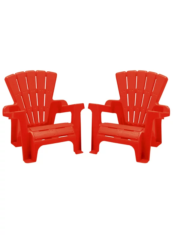 American Plastic Toys Children's Adirondack Chair 2PK, Red