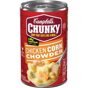 (6 pack) Campbell's Chunky Soup, Chicken Corn Chowder Soup, 18.8 Ounce Can