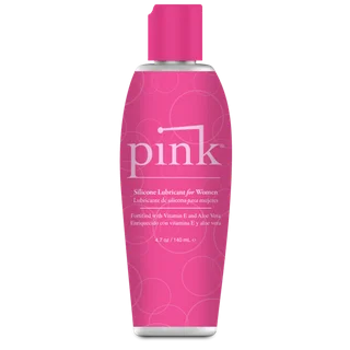 PINK Silicone Lube - Silicone Based Liquid Personal Lubricant for Women - 4.7 fl.oz / 140 ml
