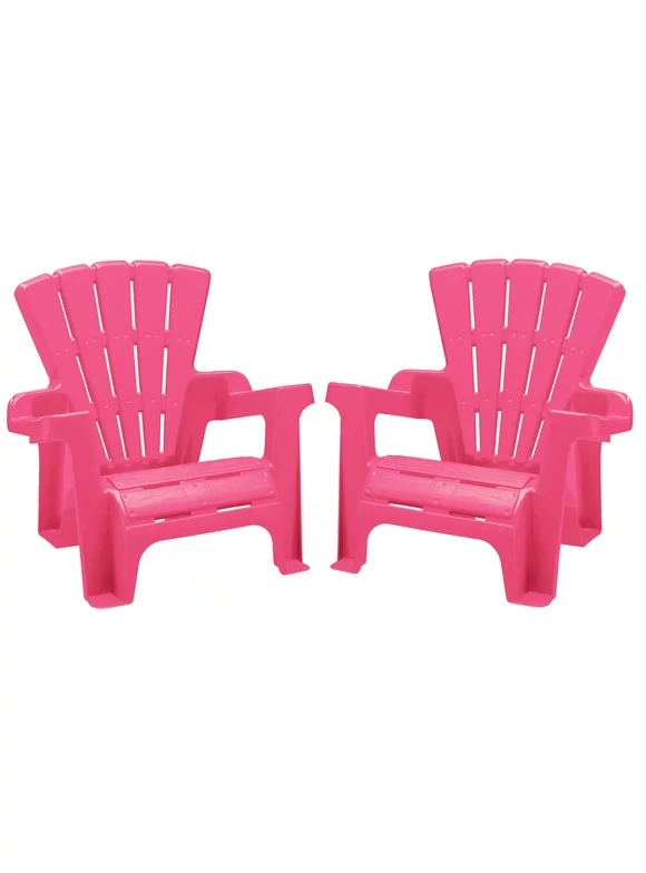 American Plastic Toys Children's Adirondack Chair 2PK, Pink
