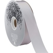 McGinley Mills 1.3" W Acetate Satin Ribbon, Silver Gray, 100 Yard Spool, Acetate ribbon is a colorful and all-purpose type of ribbon that's.., By Brand Berwick