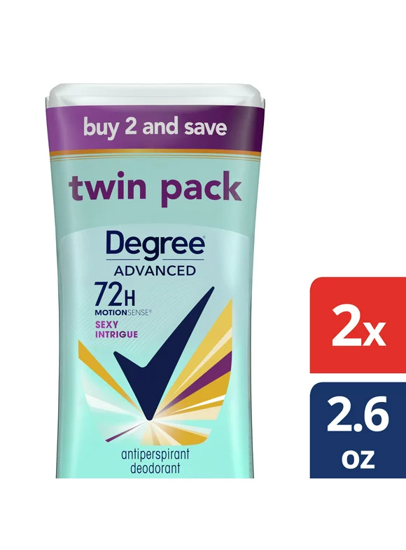 Degree 72H Motionsense Sexy Intrigue Antiperspirant Deodorant 2.6 oz Twin Pack