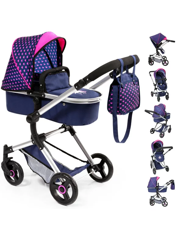 Bayer Baby Doll City Vario Pram Toy Baby Doll Stroller with Diaper Bag