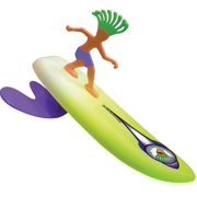 surfer dudes wave powered mini-surfer and surfboard toy - donegan doolin - green