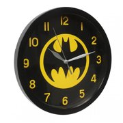Batman 808381 Batman Black on Yellow Symbol Wall Clock
