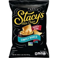 Stacy's Pita Chips, Simply Naked, Party Size, 18 oz