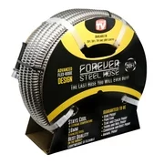 Forever Steel Garden Hose (As Seen On TV) Lightweight Kink-Free and Stronger Than Ever - 50 Ft