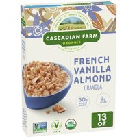 Cascadian Farm Organic Granola, French Vanilla Almond Cereal, 13 oz