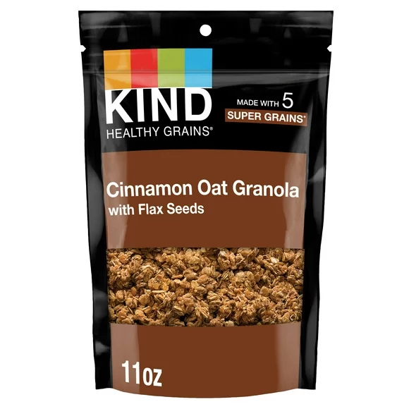 KIND Healthy Grains Clusters, Cinnamon Oat with Flax Seeds, 11 oz, 1 Bag